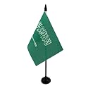 AZ FLAG Saudi Arabia Table Flag 4x6 in 100D Polyester Plastic Base
