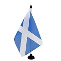 AZ FLAG Scotland light blue Table Flag 6x8 in 100D Polyester Plastic Base