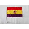 AZ FLAG Second Spanish Republic Coat of Arms Car Flag 12x18 in Suction Cup