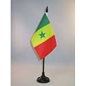 AZ FLAG Senegal Table Flag 4x6 in 100D Polyester Plastic Base