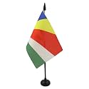AZ FLAG Seychelles Table Flag 4x6 in 100D Polyester Plastic Base