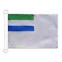 AZ FLAG Sierra Leone Naval Ensign Boat Flag 12x18 in Plastic Rings
