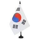 AZ FLAG South Korea Table Flag 6x8 in 100D Polyester Plastic Base