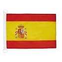 AZ FLAG Spain Boat Flag 12x18 in Mesh Polyester Plastic Rings