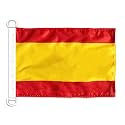 AZ FLAG Spain without arms Boat Flag 12x18 in Mesh Polyester Plastic Rings