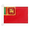 AZ FLAG Sri Lanka Civil Ensign Boat Flag 12x18 in Plastic Rings