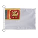 AZ FLAG Sri Lanka Naval Ensign Boat Flag 12x18 in Plastic Rings