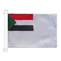 AZ FLAG Sudan Naval Ensign Boat Flag 12x18 in Mesh Polyester Plastic Rings