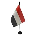 AZ FLAG Sudan Table Flag 4x6 in 100D Polyester Plastic Base