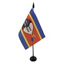 AZ FLAG Swaziland Table Flag 4x6 in 100D Polyester Plastic Base