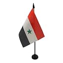 AZ FLAG Syria Table Flag 4x6 in Syrian 100D Polyester Plastic Base