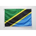 AZ FLAG Tanzania Boat Flag 12x18 in Mesh Polyester Plastic Rings