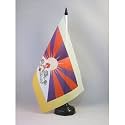 AZ FLAG Tibet Table Flag 6x8 in 100D Polyester Plastic Base