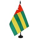 AZ FLAG Togo Table Flag 6x8 in 100D Polyester Plastic Base