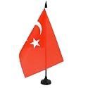 AZ FLAG Turkey Table Flag 6x8 in 100D Polyester Plastic Base