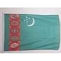 AZ FLAG Turkmenistan Boat Flag 12x18 in Mesh Polyester Plastic Rings