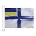 AZ FLAG Ukraine Naval Ensign Boat Flag 12x18 in Plastic Rings