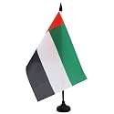 AZ FLAG United Arab Emirates Table Flag 6x8 in 100D Polyester Plastic Base