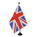 AZ FLAG United Kingdom Table Flag 6x8 in 100D Polyester Plastic Base