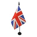 AZ FLAG United Kingdom Table Flag 4x6 in 100D Polyester Plastic Base