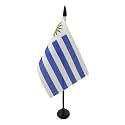AZ FLAG Uruguay Table Flag 4x6 in 100D Polyester Plastic Base