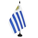 AZ FLAG Uruguay Table Flag 6x8 in 100D Polyester Plastic Base