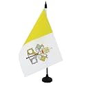 AZ FLAG Vatican City Table Flag 6x8 in 100D Polyester Plastic Base
