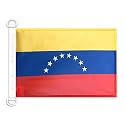 AZ FLAG Venezuela 8 stars Boat Flag 12x18 in Mesh Polyester Plastic Rings