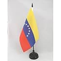 AZ FLAG Venezuela 8 stars Table Flag 6x8 in 100D Polyester Plastic Base