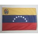 AZ FLAG Venezuela Boat Flag 12x18 in Mesh Polyester Plastic Rings