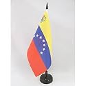 AZ FLAG Venezuela Old 7 stars with arms Table Flag 6x8 in Plastic Base