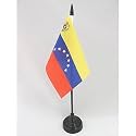 AZ FLAG Venezuela Old 7 stars with arms Table Flag 4x6 in Plastic Base
