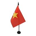 AZ FLAG Vietnam Table Flag 4x6 in 100D Polyester Plastic Base
