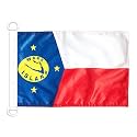 AZ FLAG Wake Island Boat Flag 12x18 in Mesh Polyester Plastic Rings