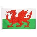 AZ FLAG Wales Boat Flag 12x18 in Mesh Polyester Plastic Rings