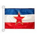 AZ FLAG Yugoslavia Boat Flag 12x18 in Mesh Polyester Plastic Rings