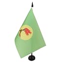 AZ FLAG Zaire Table Flag 6x8 in 100D Polyester Plastic Base