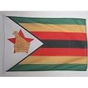 AZ FLAG Zimbabwe Boat Flag 12x18 in Mesh Polyester Plastic Rings