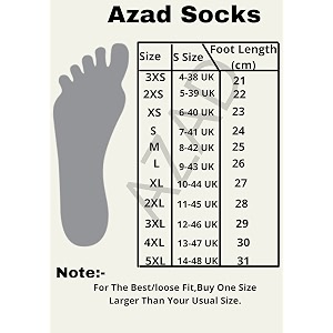 Azad Genuine Leather White Socks