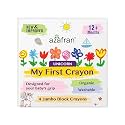 Azafran My First Crayon - Unicorn 4 Jumbo Block Colours, Colors Set for Kids, Baby and Infant Safe, Hypoallergenic, Non-Toxic, Washable, Plant-Based Crayons Colour Set, Ideal Toys for 1 Year Old
