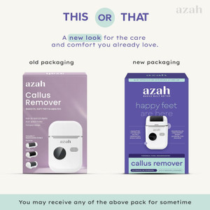 azah callus remover for feet  includes 3 replaceable rollers  1-year warranty