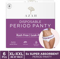 AZAH Period Panty Pad |XL-XXL (36-37 inch)| 5X Super Absorbent Panties | Sanitary Pad (Pack of 6)