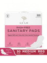 AZAH Rash-Free Napkins Regular for Medium Flow | Leak Proof & Cottony Soft Sanitary Pad (Pack of 30)