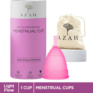 azah small reusable menstrual cup small light flow reusable with ring menstrual cup pack of 1