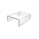 Azar Displays 515332 5.5" W x 4" D x 2" H Acrylic Riser (4 Pack)