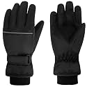 Azarxis Kids Snow Ski Gloves, Waterproof Winter Mittens for Boys Girls