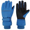 Azarxis Kids Snow Ski Gloves, Waterproof Winter Mittens for Boys Girls