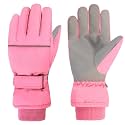 Azarxis Kids Snow Ski Gloves, Waterproof Winter Mittens for Boys Girls