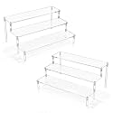 AZEAM Acrylic Display Riser, Clear Perfume Organizer, 3 Tier Cupcake Stand