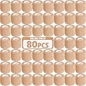 AZEN 80 Pack Self Adhesive Bandage Wrap, 2" X 5 Yards Elastic Cohesive Bandage Wrap, Skin Color Athletic Tape, Vet Wrap, Ankle Tape, Tattoo Grip Tape Wrap
